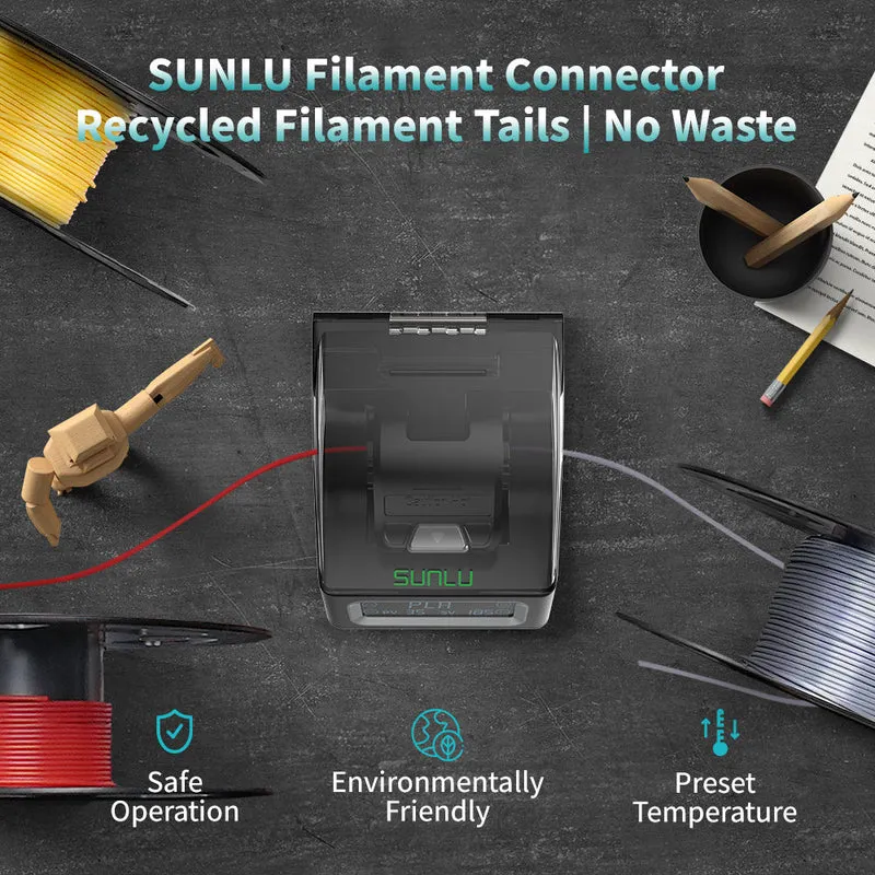 SUNLU Filament Connector FC01, Fusion Splicer, verschweißbar mit 1.75mm PLA, ABS, PETG, PCL, PA und PC Filament