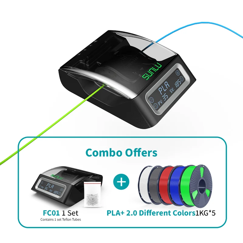 SUNLU Filament Connector FC01, Fusion Splicer, verschweißbar mit 1.75mm PLA, ABS, PETG, PCL, PA und PC Filament