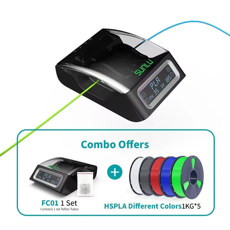 SUNLU Filament Connector FC01, Fusion Splicer, verschweißbar mit 1.75mm PLA, ABS, PETG, PCL, PA und PC Filament