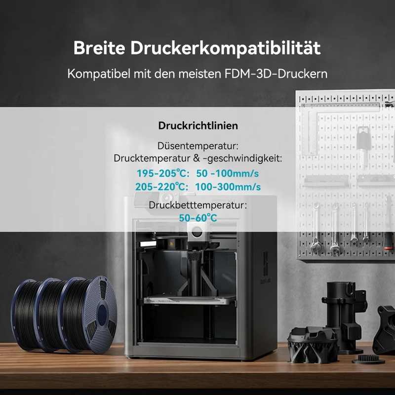 SUNLU PLA-CF (PLA-Kohlefaser) 3D Drucker Filament 1KG