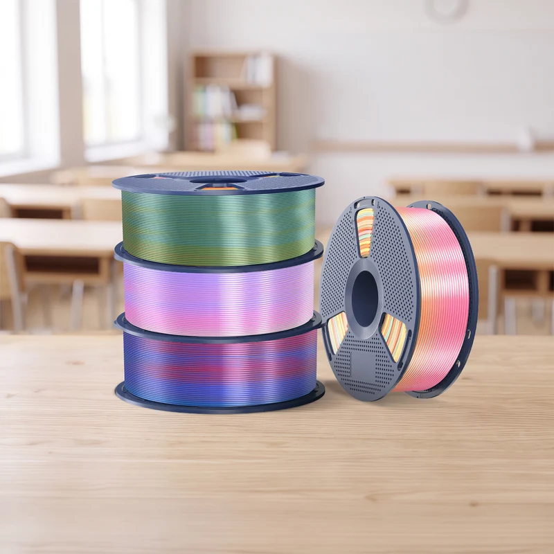 SUNLU PLA, SILK, PLA Transparent Rainbow Filament 1KG