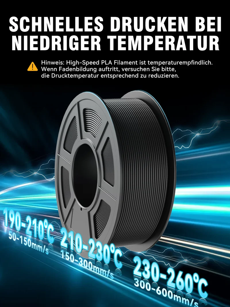 HSPLA,Hochgeschwindigkeit PLA 3KG Große Spule 3D Drucker Filament 3KG