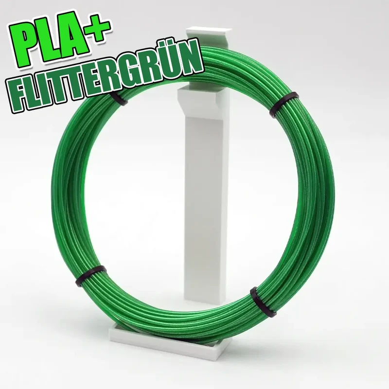 PLA+ Flittergrün Sample
