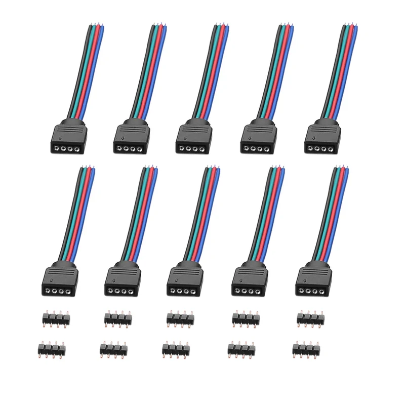 Schnellverbinder Verbinder Adapter für LED RGB Stripe 5050 KABEL Connector