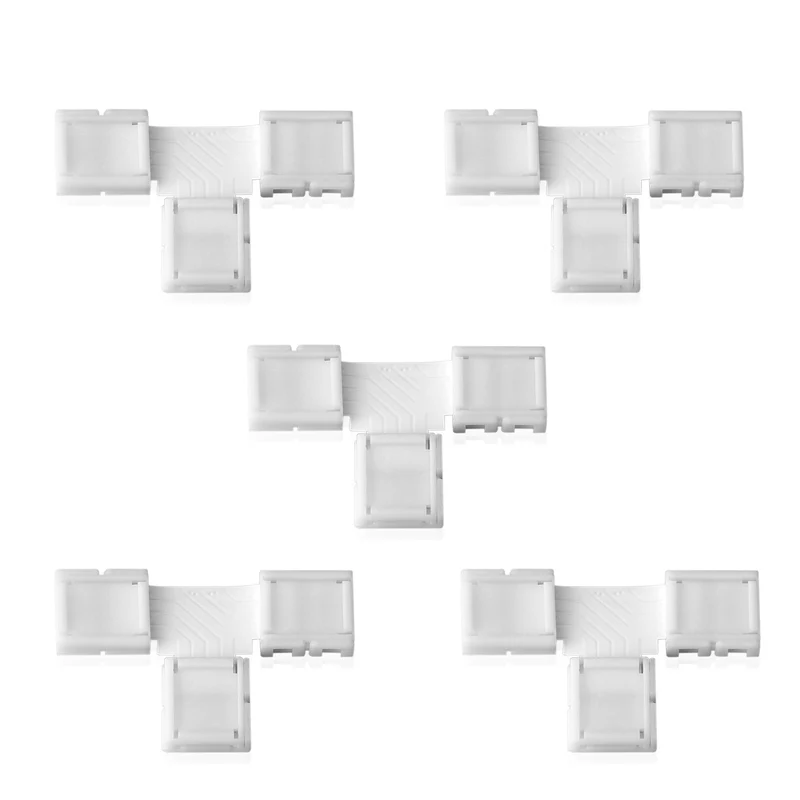 LED Streifenlicht Zubehör| Eckverbinder T-Form Verbinder Schnellverbinder Steckverbinder LED Strip RGB 5050 Streifen