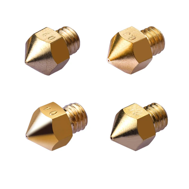5× Extruder-Düse 0,2/0,3/0,4/0,5mm für 1,75mm Filament 3D Drucker | euroharry