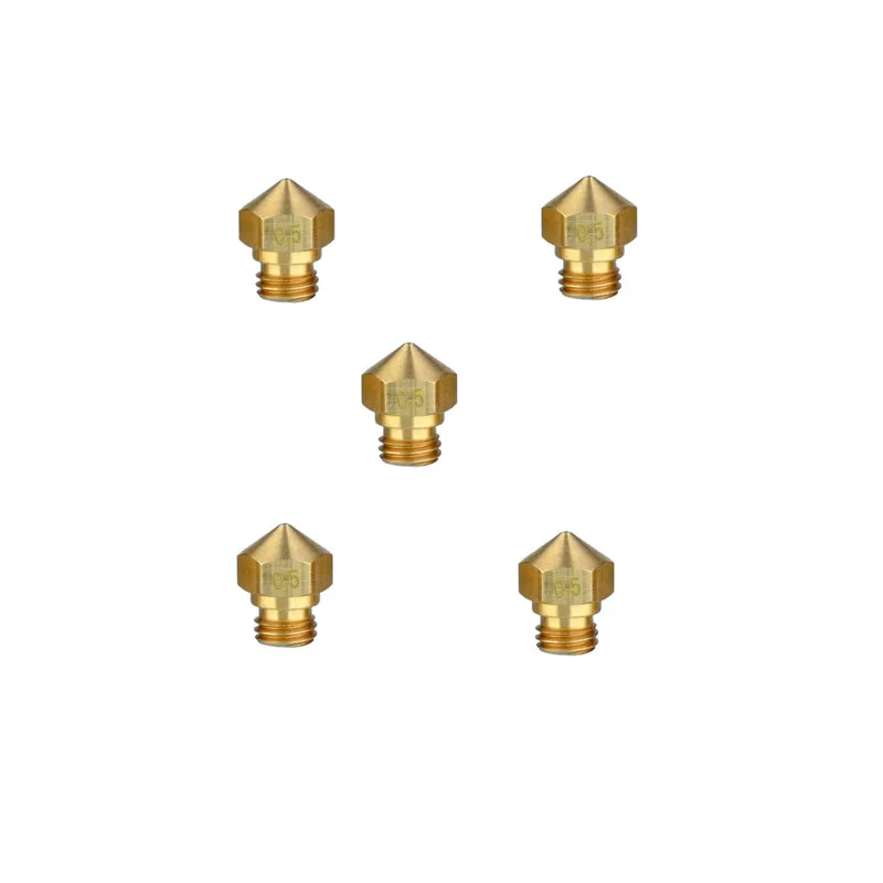 5× Extruder-Düse 0,2/0,3/0,4/0,5mm für 1,75mm Filament 3D Drucker | euroharry