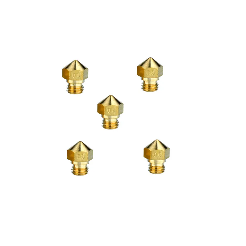 5× Extruder-Düse 0,2/0,3/0,4/0,5mm für 1,75mm Filament 3D Drucker | euroharry