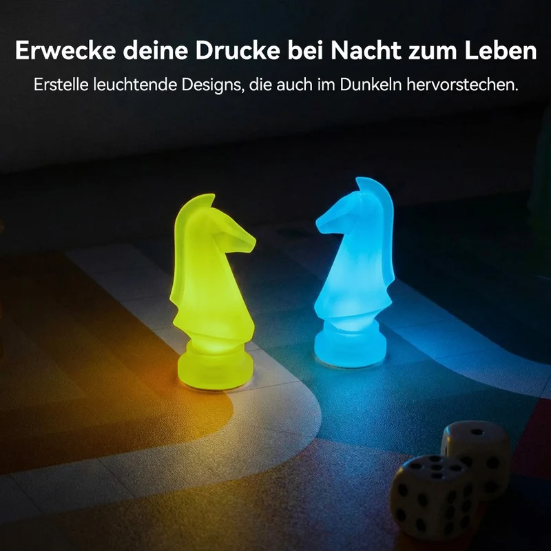 SUNLU PETG Glow in The Dark (leuchtend) 3D Drucker Filament 1KG