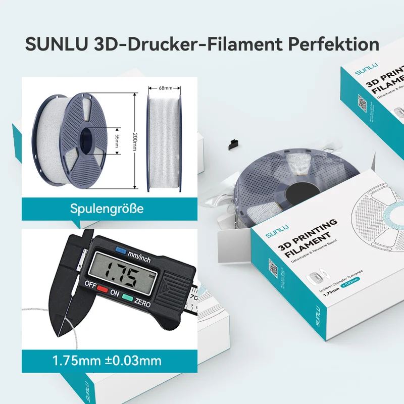 SUNLU High Speed PLA Marmor 3D Drucker Filament 1KG