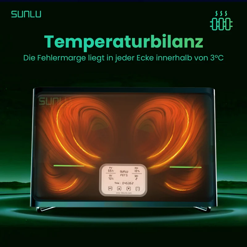 SUNLU FilaDryer S4, Temperaturausgleich und hoher Wirkungsgrad