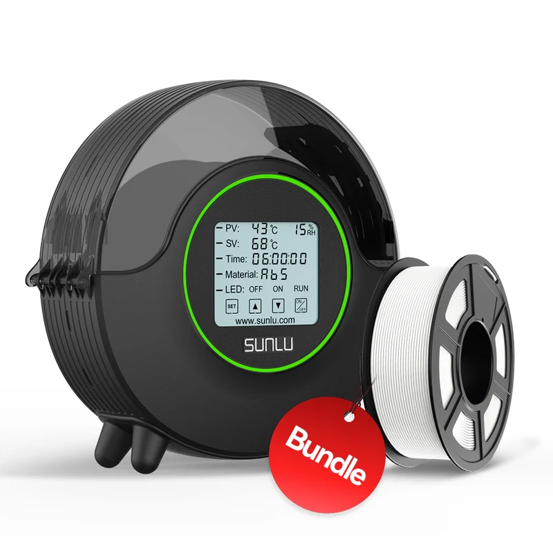 SUNLU S2 Filament Trockner, 360° Rundum-Erwärmung beim 3D-Druck