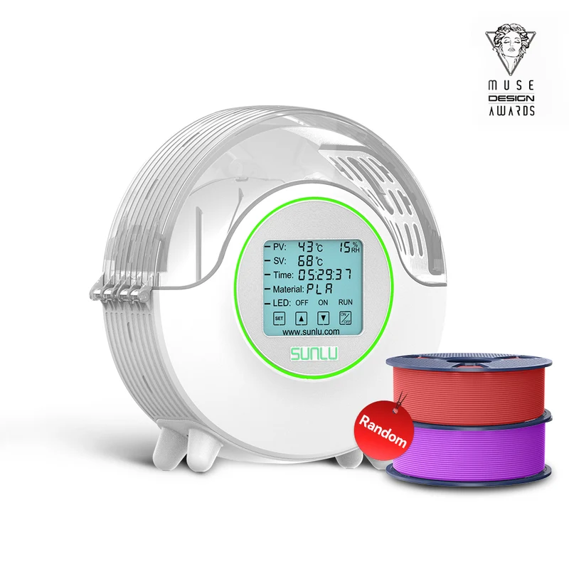 SUNLU S2 Filament Trockner, 360° Rundum-Erwärmung beim 3D-Druck