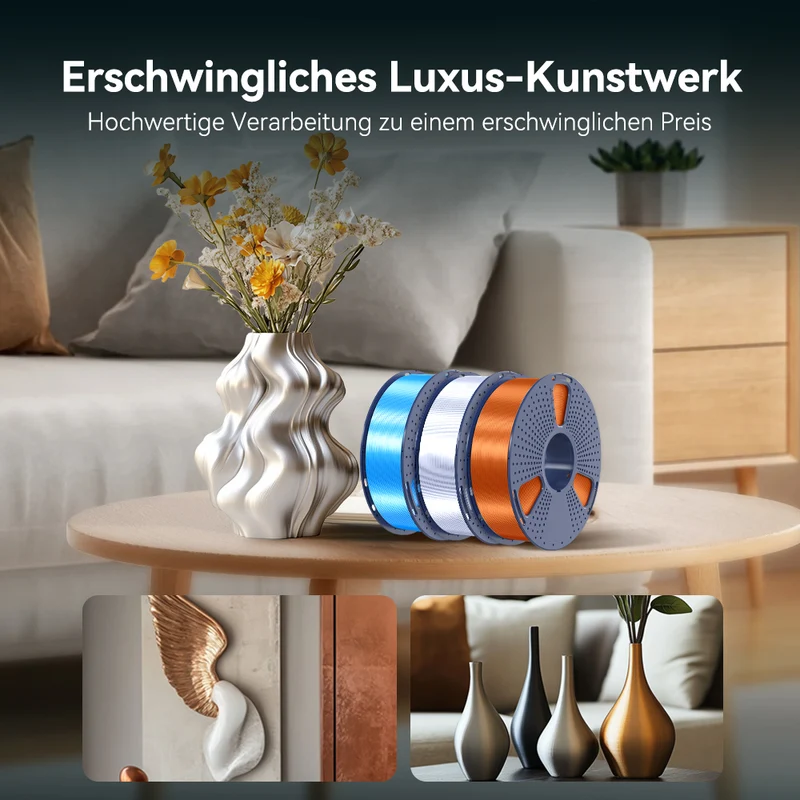 SILK 3KG Große Spule 3D Drucker Filament 3KG