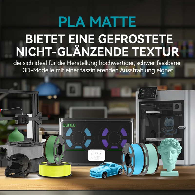 PLA Matte 3KG Große Spule 3D Drucker Filament 3KG