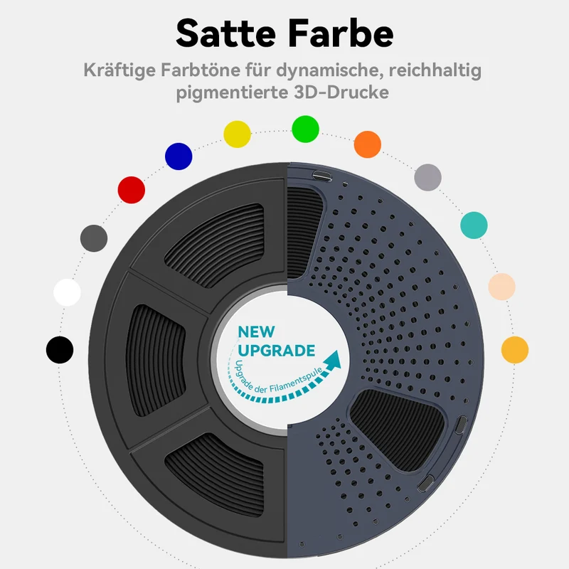 PLA+ (PLA PLUS) 3KG Große Spule 3D Drucker Filament 3KG