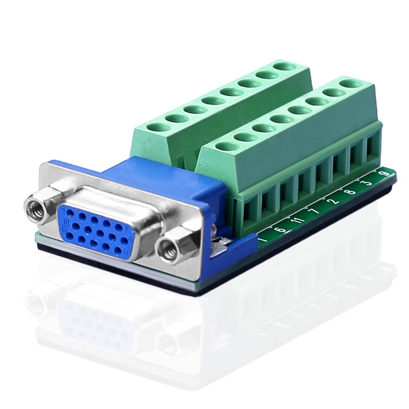 D-SUB DB15 Buchse auf Schraubklemme – 15-polig Terminal Adapter | euroharry