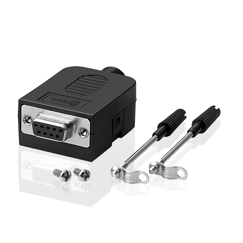 RS232 DB9 Stecker Klemmadapter mit Abdeckung – 9-polig | euroharry