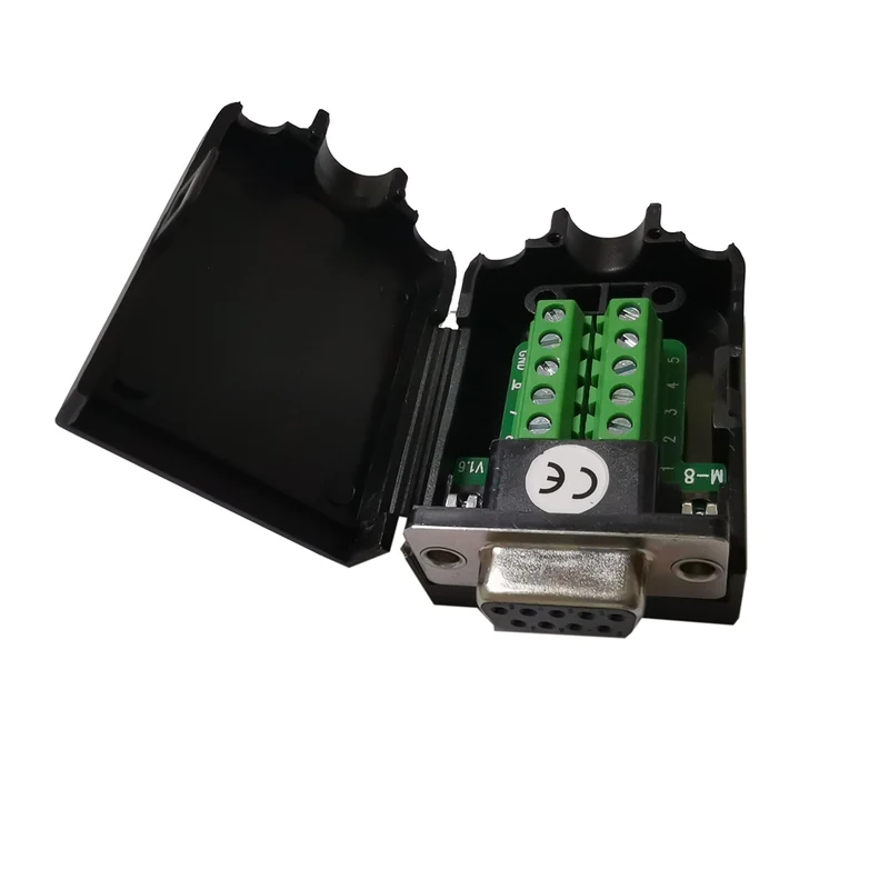 RS232 DB9 Stecker Klemmadapter mit Abdeckung – 9-polig | euroharry