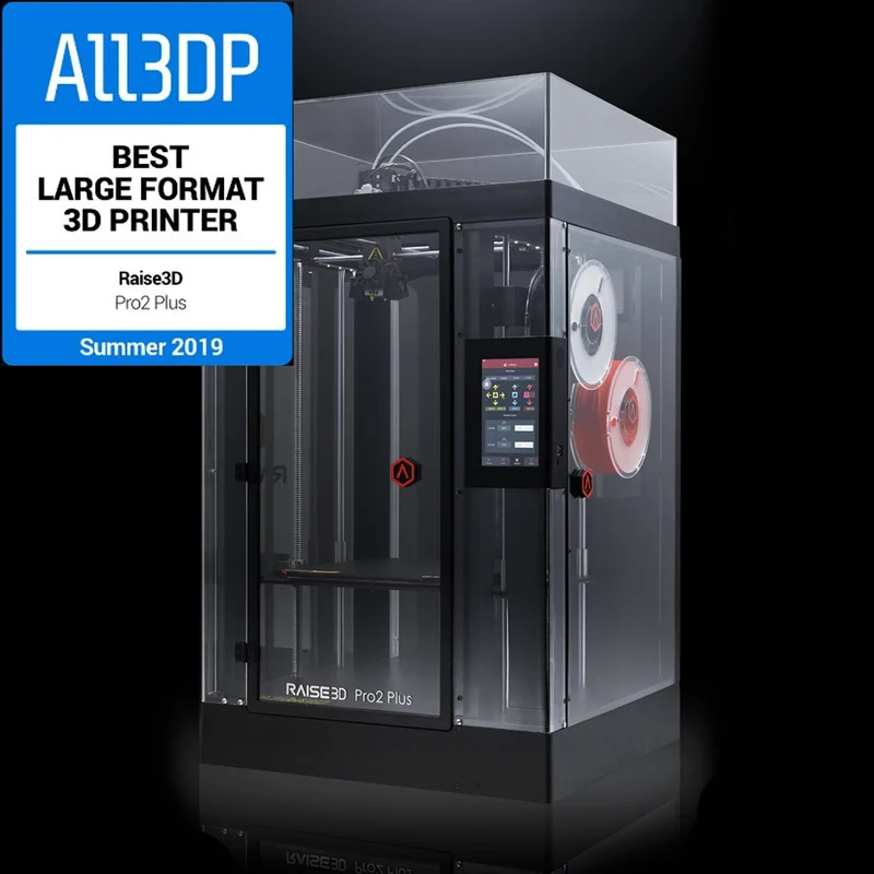ALL-IN-ONE-Paket: Raise3D Pro2 Plus 3D-Drucker mit Dual-Extruder + Pro2 Build Plate + 3DSolex Düsen Kit + DimaFix Pen