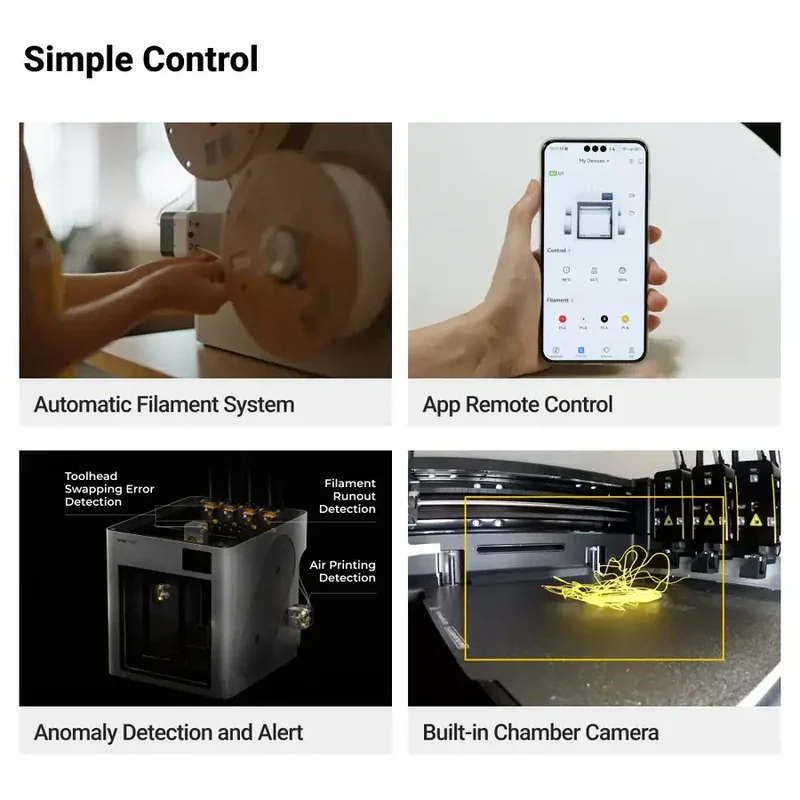 Snapmaker U1 Multimaterial 3D-Drucker mit 4 Druckköpfen