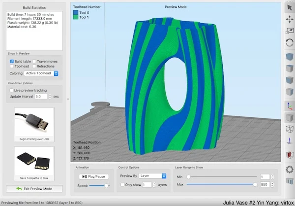 Simplify3D Slicing Software für Ihren 3D-Drucker