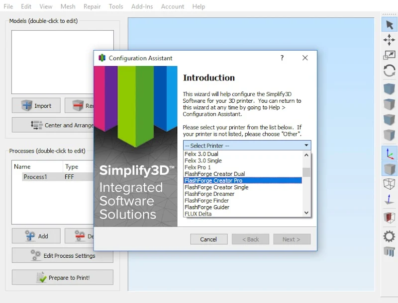 Simplify3D Slicing Software für Ihren 3D-Drucker