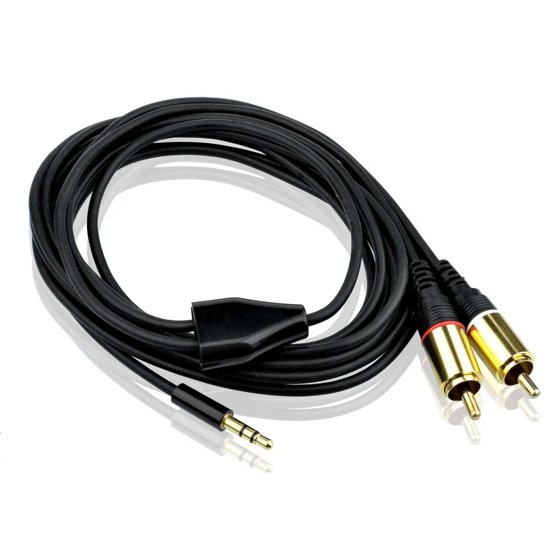 3,5 mm auf 2× RCA Cinch Y-Kabel 3 m | euroharry