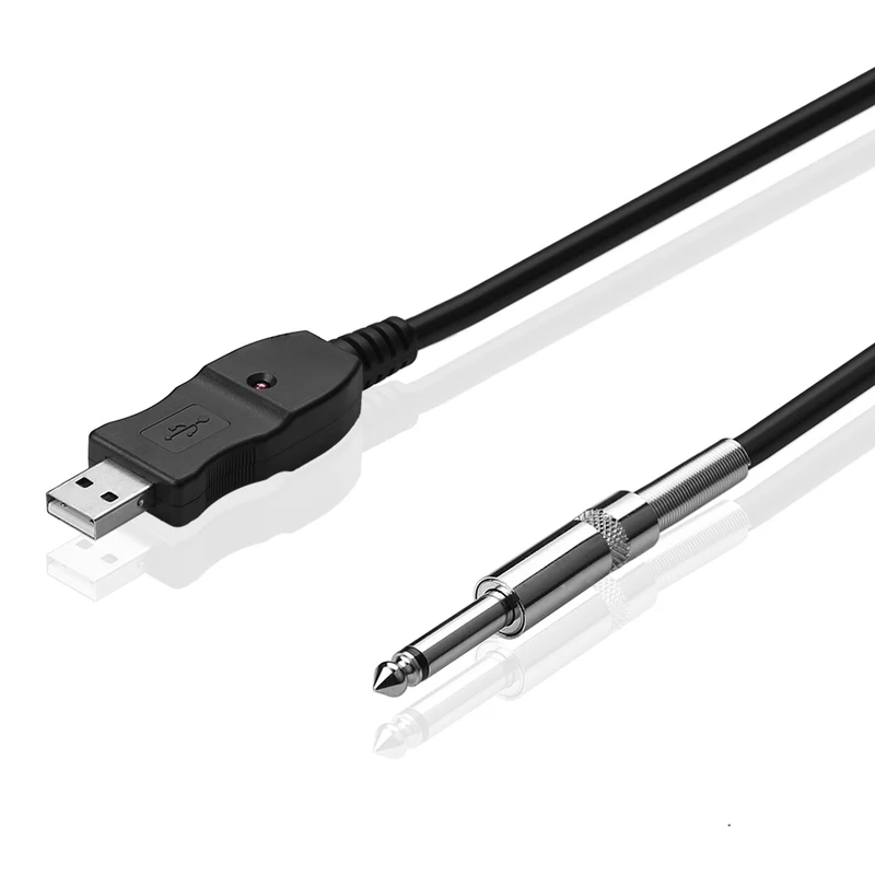 USB-Gitarrenkabel 3 m – USB auf 6,35 mm Klinke | euroharry