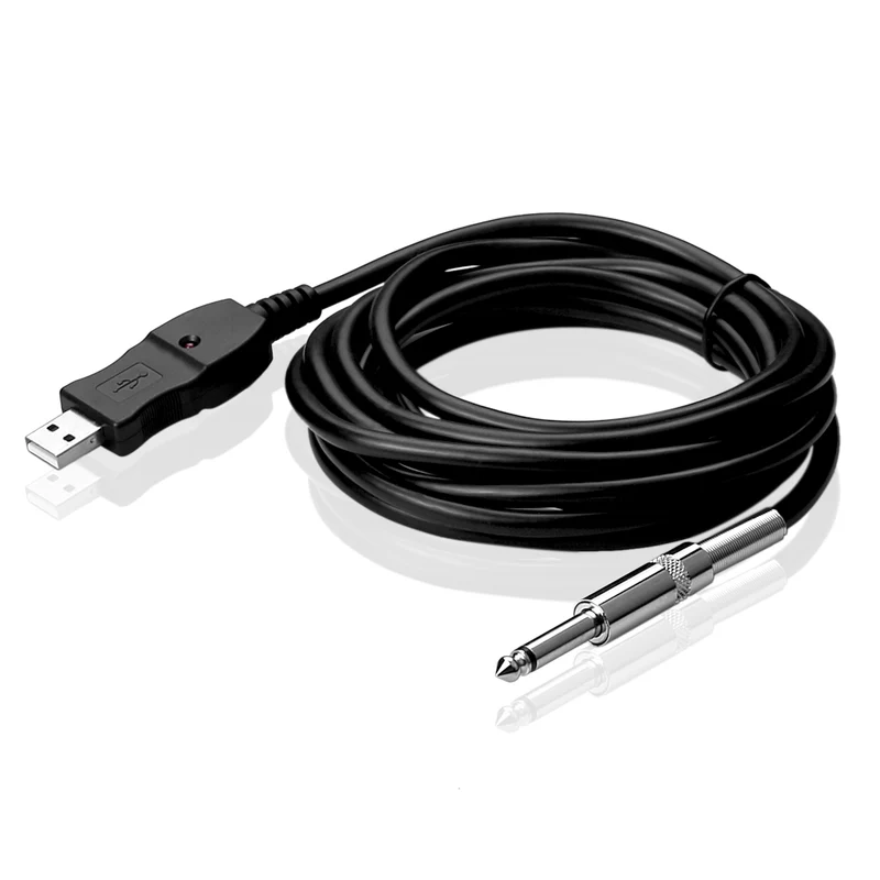 USB-Gitarrenkabel 3 m – USB auf 6,35 mm Klinke | euroharry
