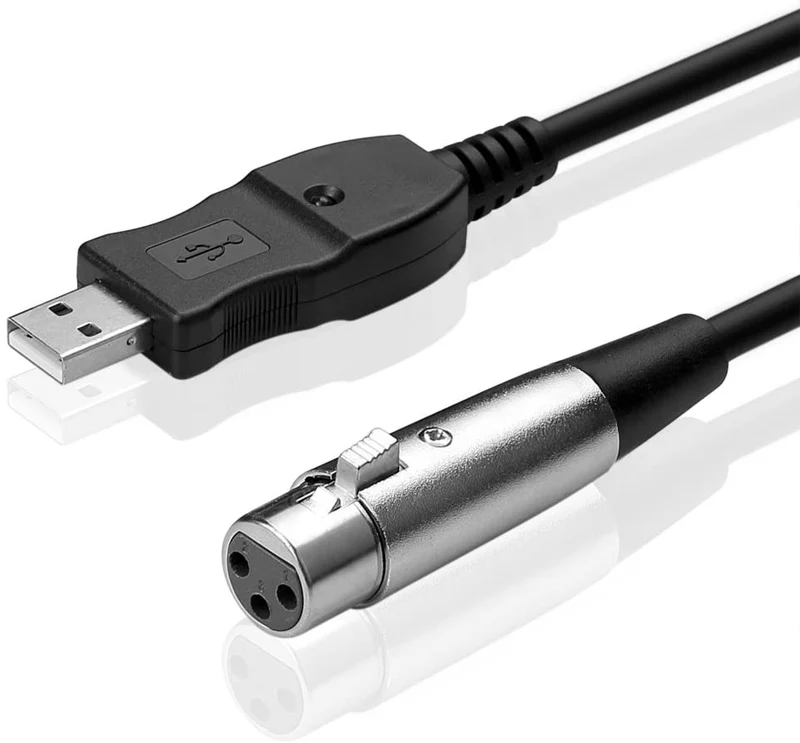 USB auf 3× XLR Buchse Mikrofonkabel 2,8 m | euroharry