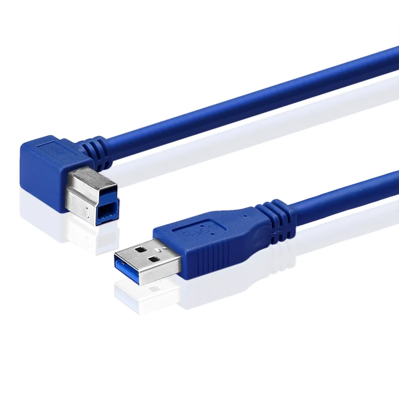 USB 3.0 Kabel Typ A auf B 90° – 60 cm | euroharry