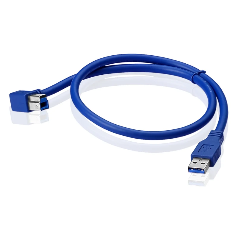 USB 3.0 Kabel Typ A auf B 90° – 60 cm | euroharry