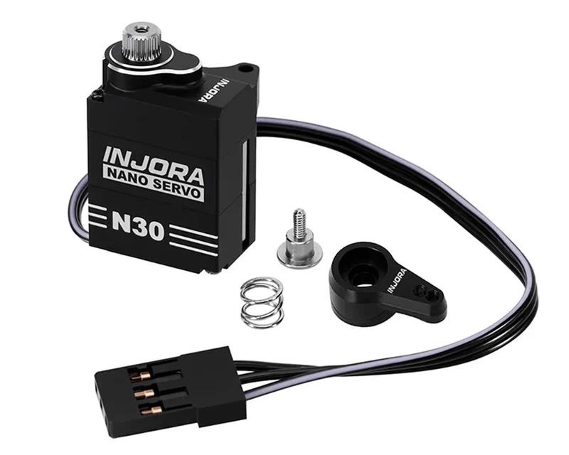 Injora SCX30 N30 Nano High Torque Metal Gear Aluminum Servo w/Servo Saver