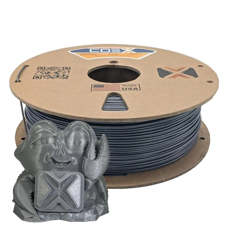 Metallic Silver PLA Prime
