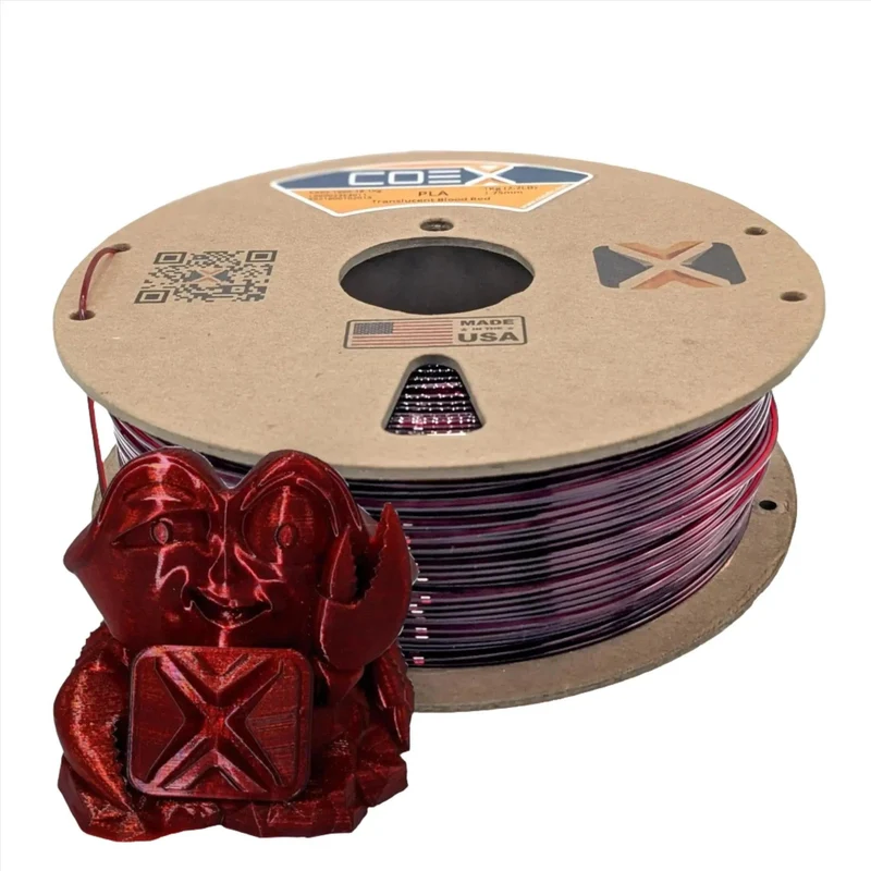 Translucent Blood Red PLA