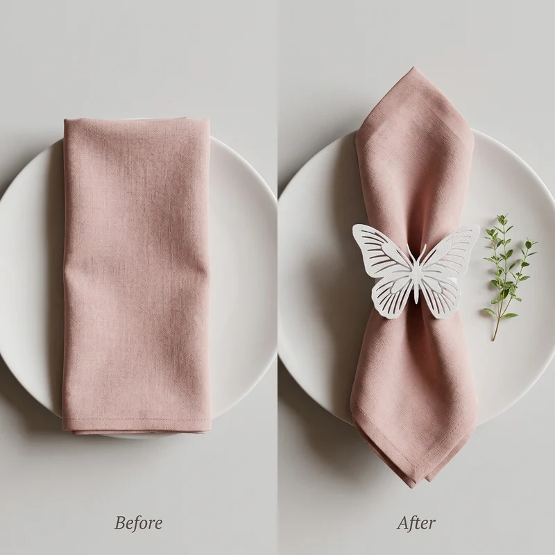 Serviettenringe „Schmetterling“ | 3D‑Druck Tischdeko für Frühling & Sommer
