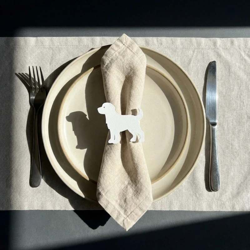 Serviettenringe „Hund“ | 3D‑Druck Hunde Tischdeko