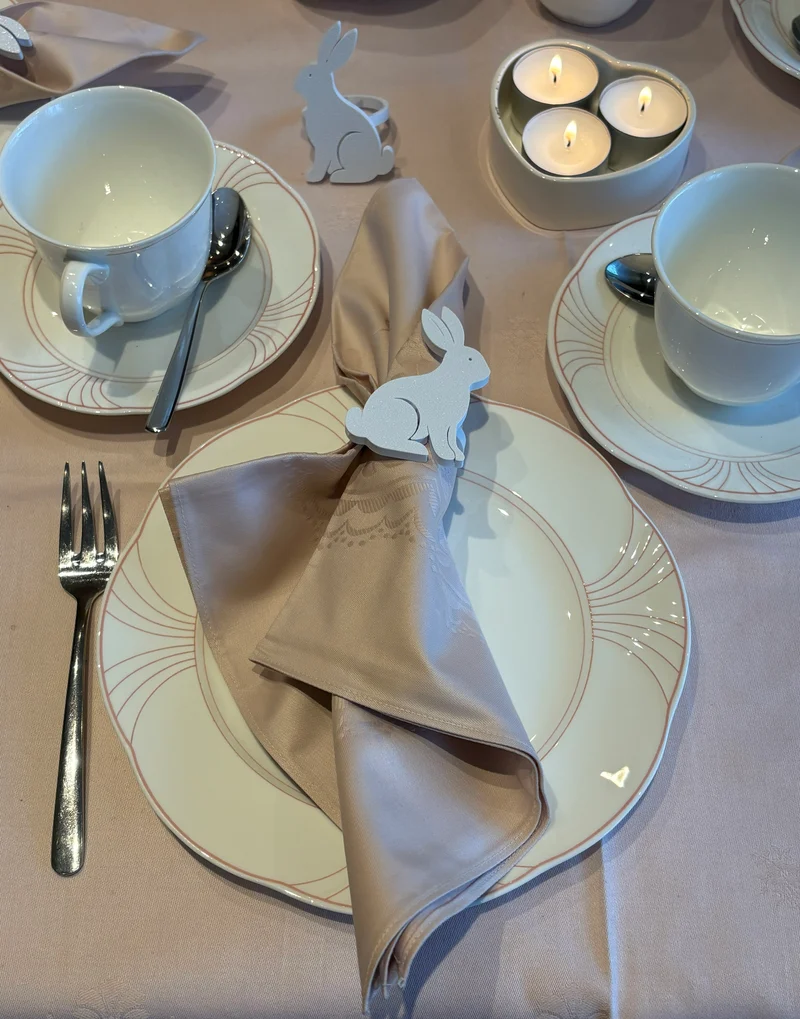 Serviettenringe „Hase“ | 3D‑Druck Osterhasen Tischdeko