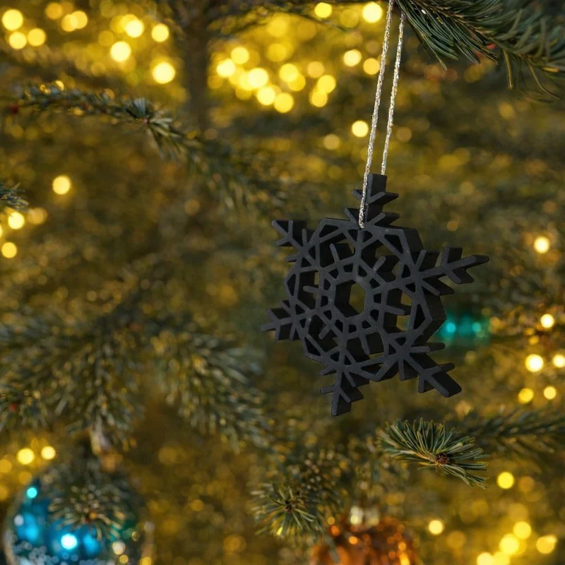 3D‑gedruckte Schneeflocke | zeitloses Weihnachtsgeschenk & Deko