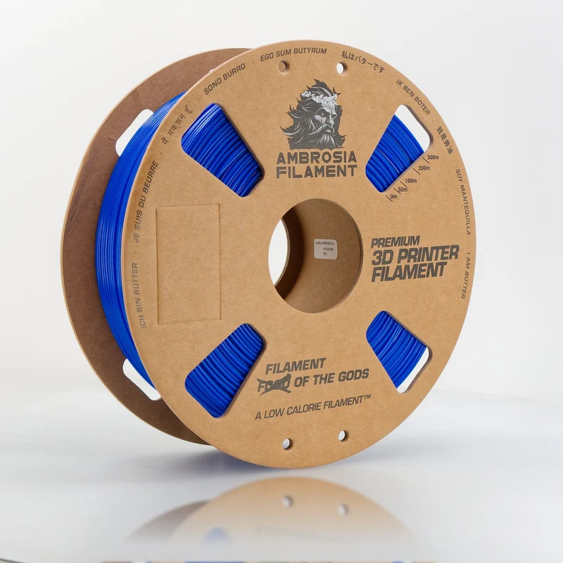 AMBROSIA PLA Filament of the Gods - 1KG Bambu AMS Friendly Cardboard Spools Premium 3D Printing Filament