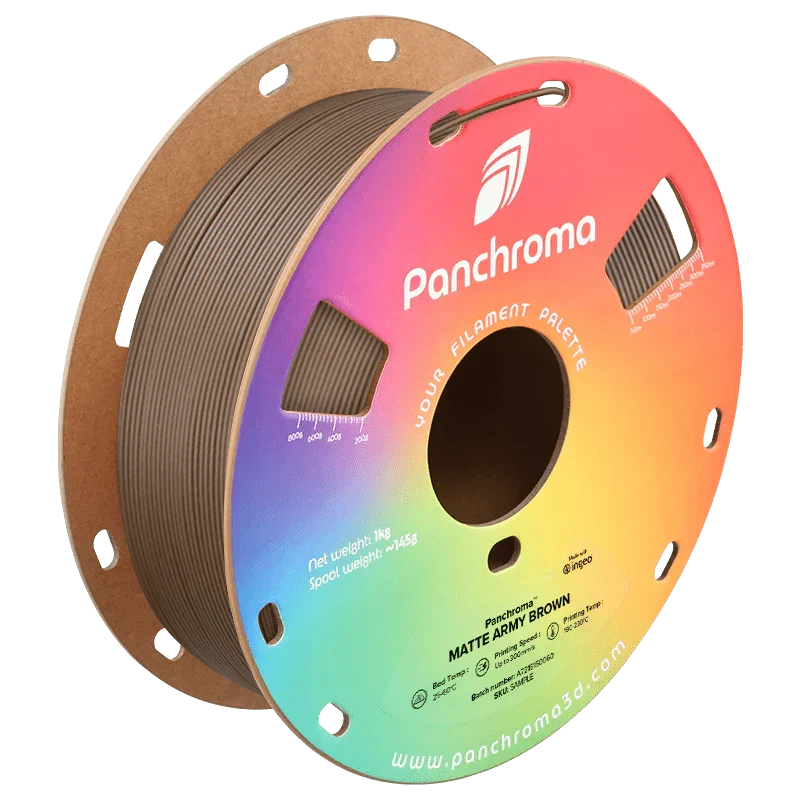Panchroma™ Matte (Formerly PolyTerra) PLA 3D Printer Filament 1KG 1.75mm