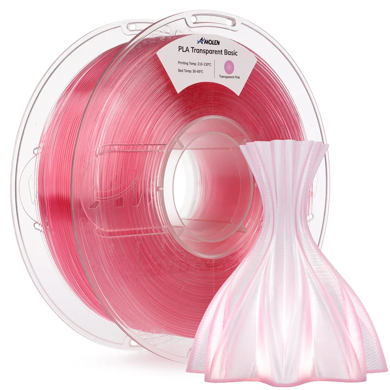 PLA Crystal-Transparent 1.75mm, 1KG/2.2LB