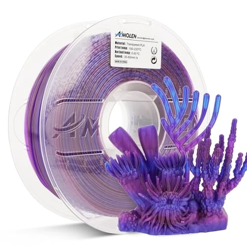PLA Crystal-Transparent 1.75mm, 1KG/2.2LB