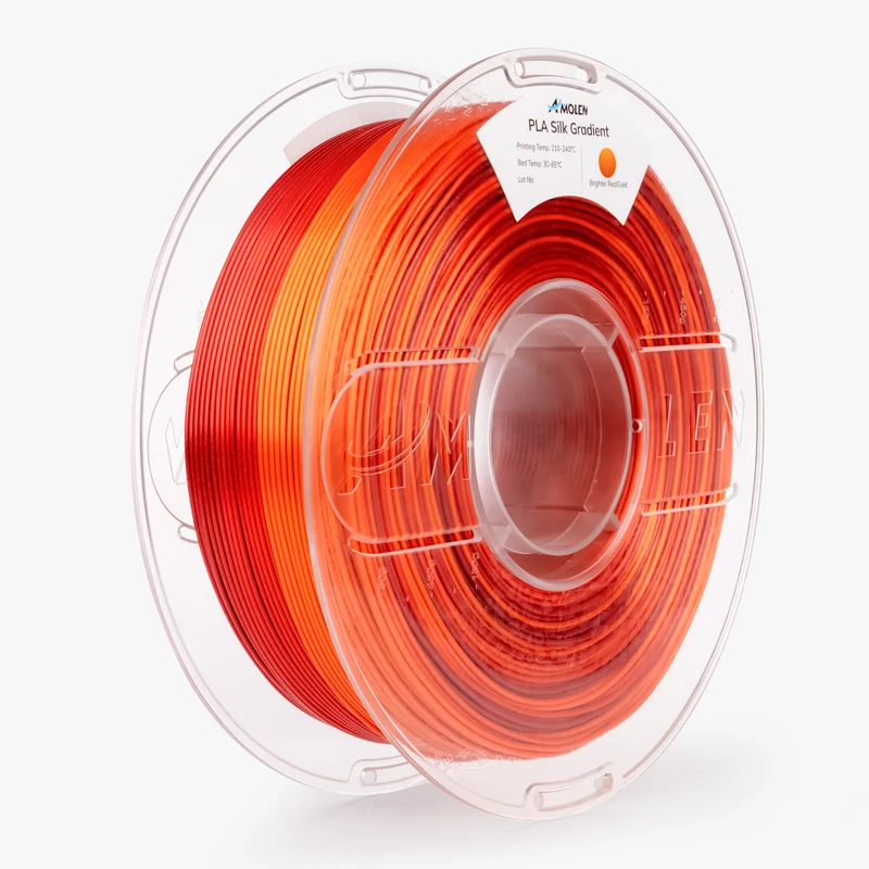 PLA Silk Shiny Gradient 1.75mm, 1KG/2.2LB