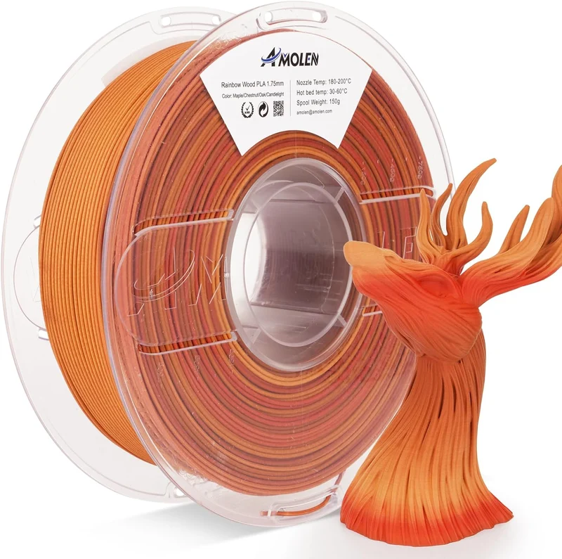 PLA Wood 1.75mm, 1KG/2.2LB