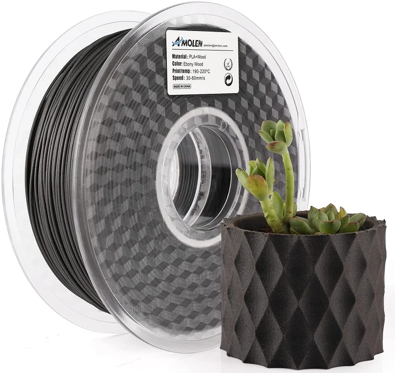 PLA Wood 1.75mm, 1KG/2.2LB