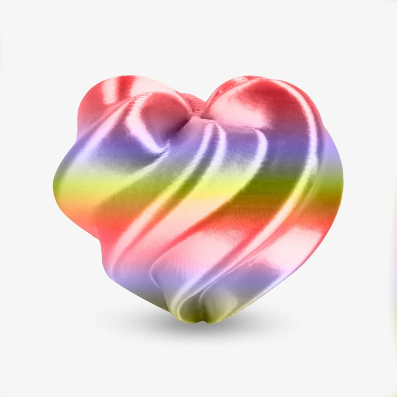 PLA Silk Rainbow 1.75mm, 1KG/2.2LB