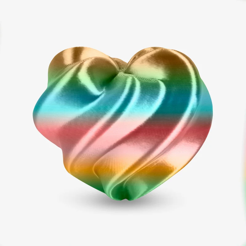 PLA Silk Rainbow 1.75mm, 1KG/2.2LB