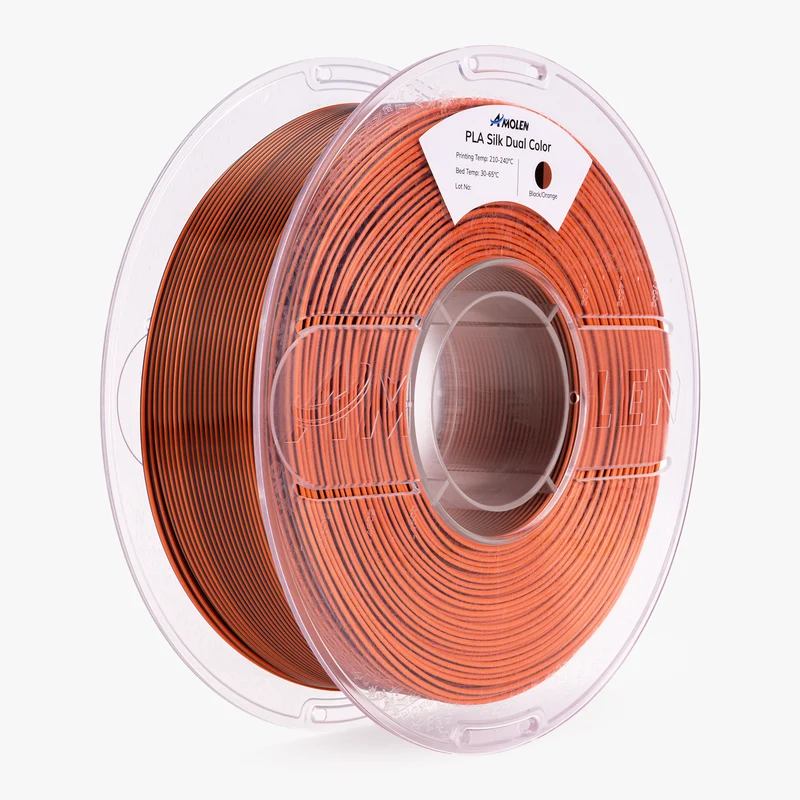 PLA Silk Dual Color Filament 1.75mm, 1KG/2.2LB